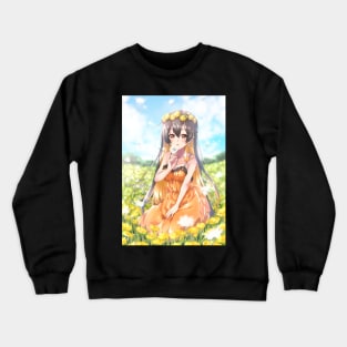 Monerochan with Dandelions Crewneck Sweatshirt